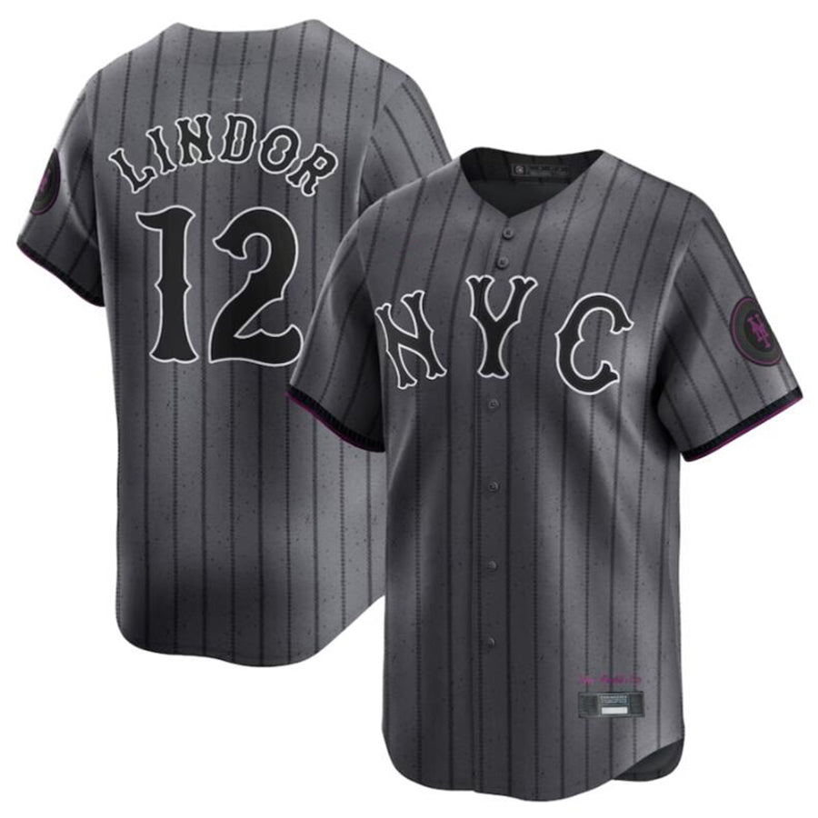 Custom #12 City Connect NYM Baseball Shirt Top