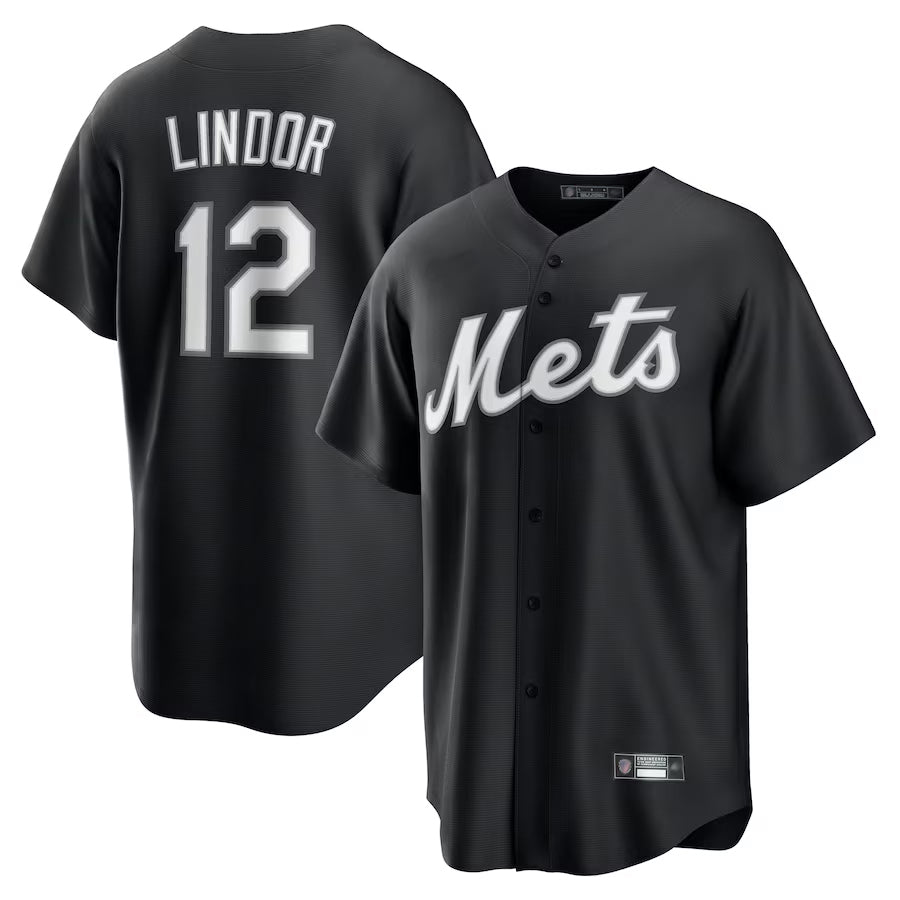 Custom #12 Black NYM Baseball Shirt Top