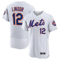 Custom #12 White NYM Baseball Shirt Top