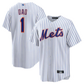 Custom #1 White NYM Baseball Shirt Top