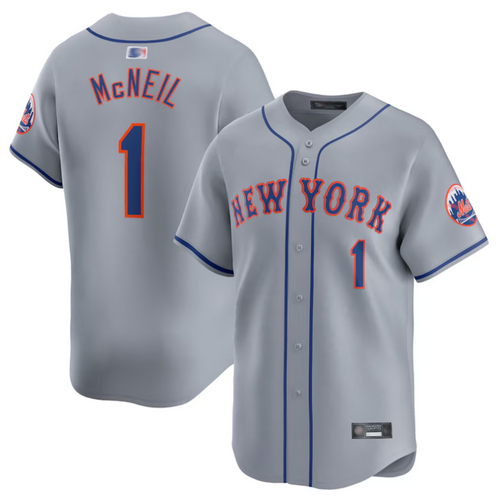 Custom #1 Gray NYM Baseball Shirt Top