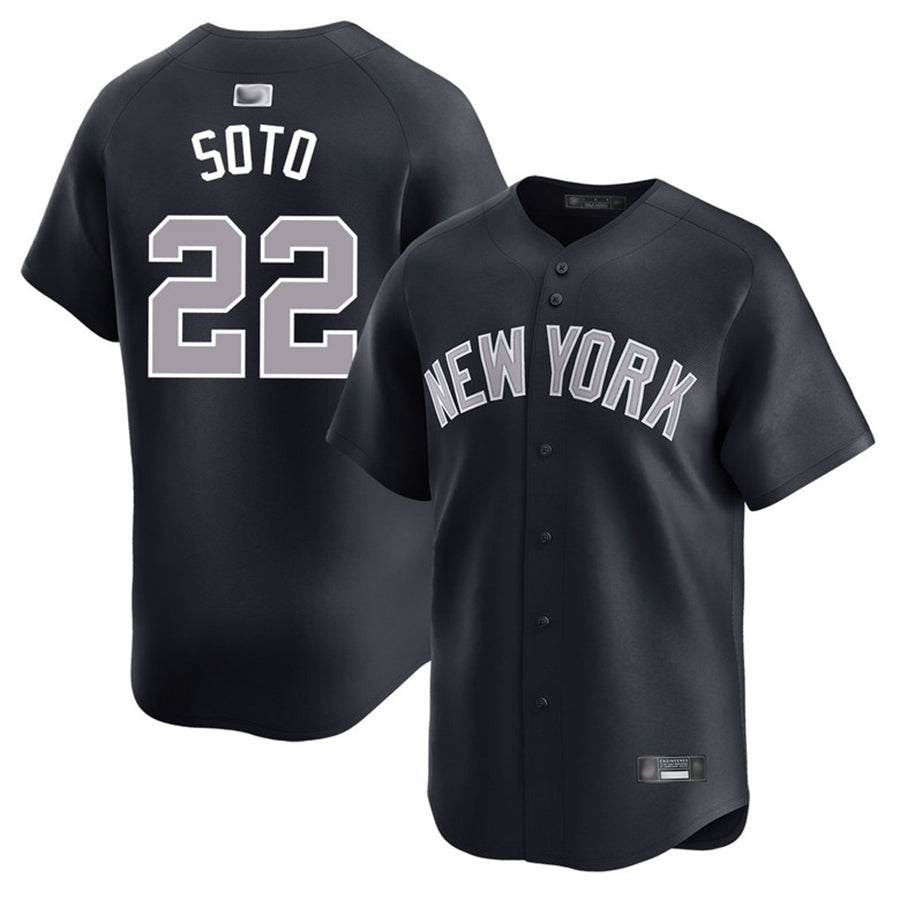 Custom #22 Black NYM Baseball Shirt Top