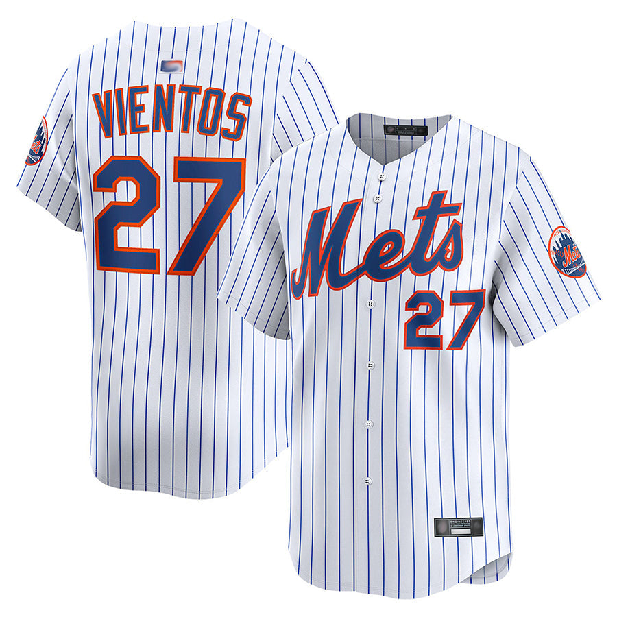 Custom #27 White NYM Baseball Shirt Top