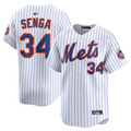 Custom #34 White NYM Baseball Shirt Top
