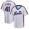 Custom #41 White NYM Baseball Shirt Top