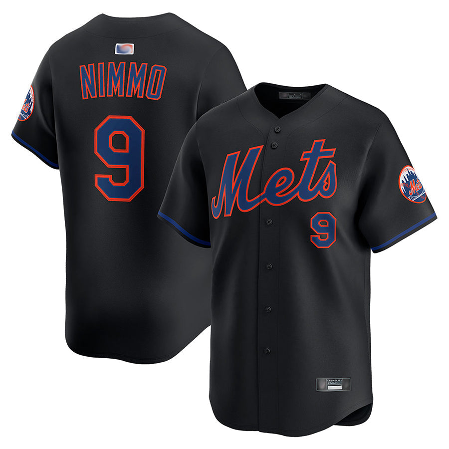 Custom #9 Black NYM Baseball Shirt Top