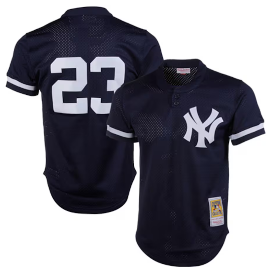 Custom #23 Navy 1995 NYY Baseball Shirt Top