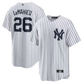 Custom #26 White NYY Baseball Shirt Top