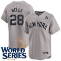 Custom #28 Gray NYY Baseball Shirt Top