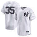 Custom #35 White NYY Baseball Shirt Top