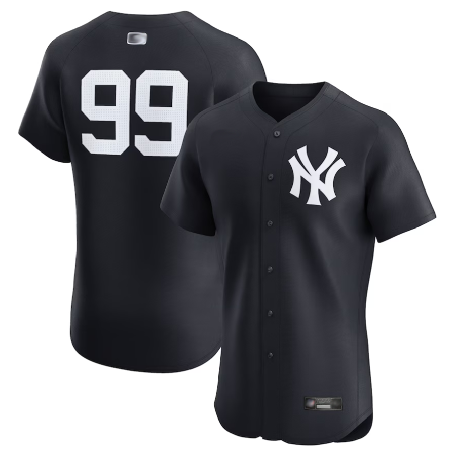 Custom #99 Black NYY Baseball Shirt Top