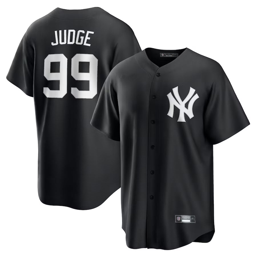 Custom #99 Black NYY Baseball Shirt Top