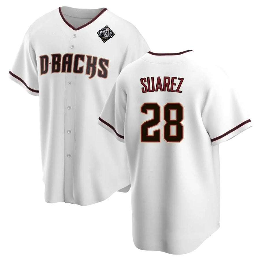 Custom #28 White ARI Baseball Shirt Top