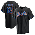 Custom #12 Black NYM Baseball Shirt Top