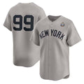Custom #99 Gray NYY Baseball Shirt Top
