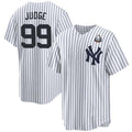 Custom #99 White NYY Baseball Shirt Top