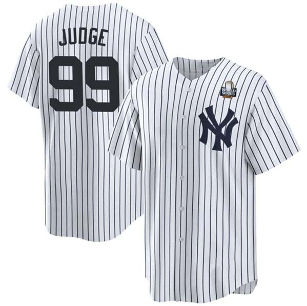 Custom #99 White NYY Baseball Shirt Top