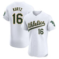 Custom #16 White OAK Baseball Shirt Top