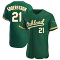 Custom #21 Green OAK Baseball Shirt Top