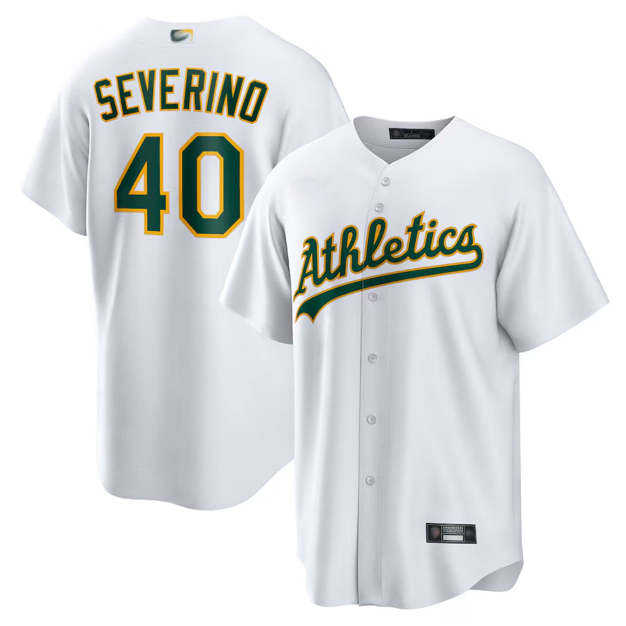 Custom #40 White OAK Baseball Shirt Top