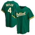 Custom #4 Green OAK Baseball Shirt Top