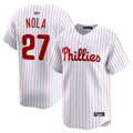 Custom #27 White PHI Baseball Shirt Top