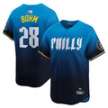 Custom #28 City Connect PHI Baseball Shirt Top