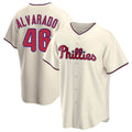 Custom #46 Cream PHI Baseball Shirt Top