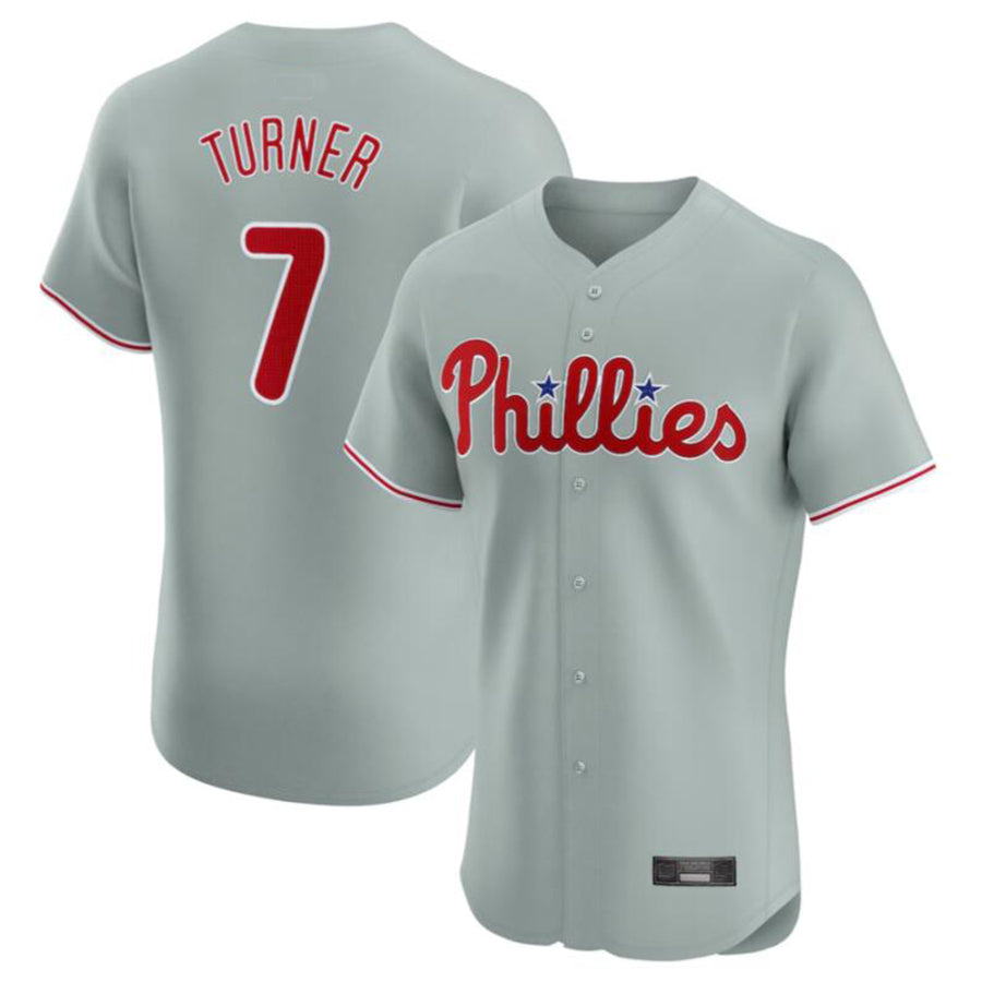 Custom #7 Gray PHI Baseball Shirt Top