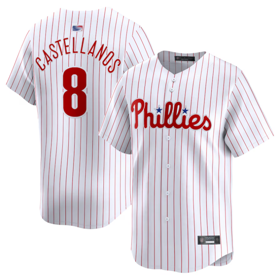 Custom #8 Light Blue PHI Baseball Shirt Top