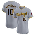 Custom #10 Gray PIT Baseball Shirt Top