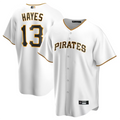 Custom #13 White PIT Baseball Shirt Top