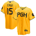Custom #15 Gold City Connect PIT Baseball Shirt Top