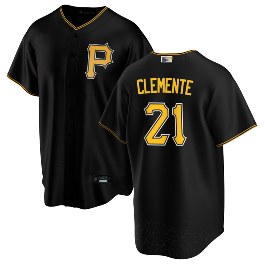 Custom #21 Black PIT Baseball Shirt Top