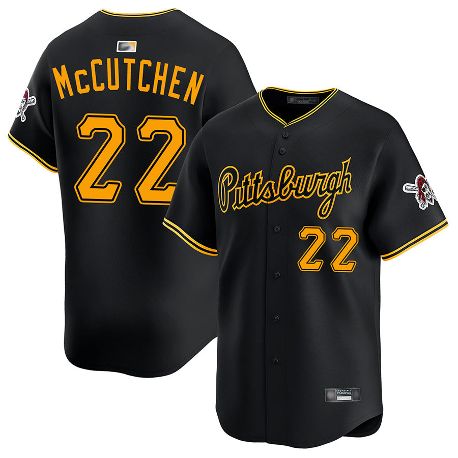 Custom #22 Black PIT Baseball Shirt Top