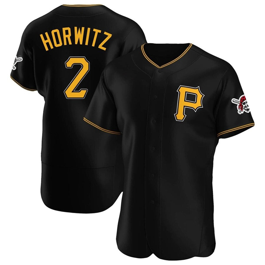 Custom #2 Black PIT Baseball Shirt Top