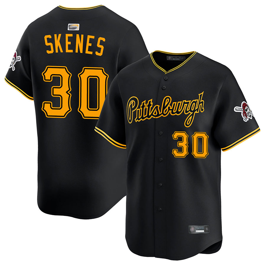 Custom #30 Black PIT Baseball Shirt Top