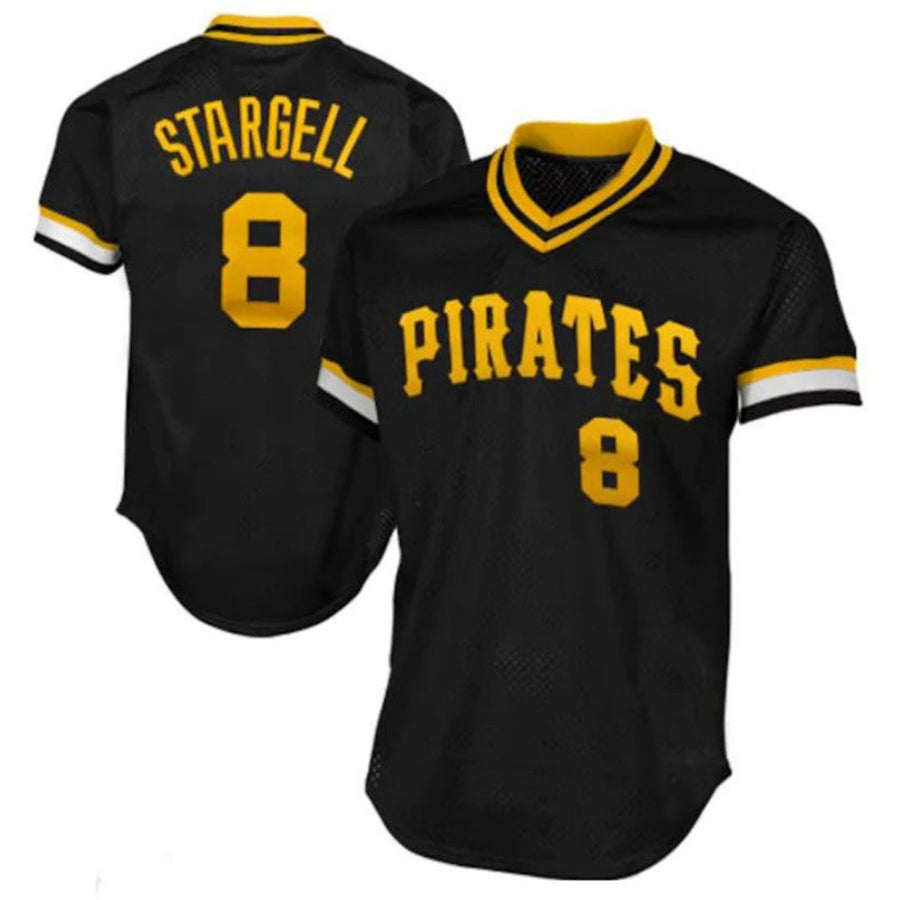 Custom #8 Black 1982 PIT Baseball Shirt Top