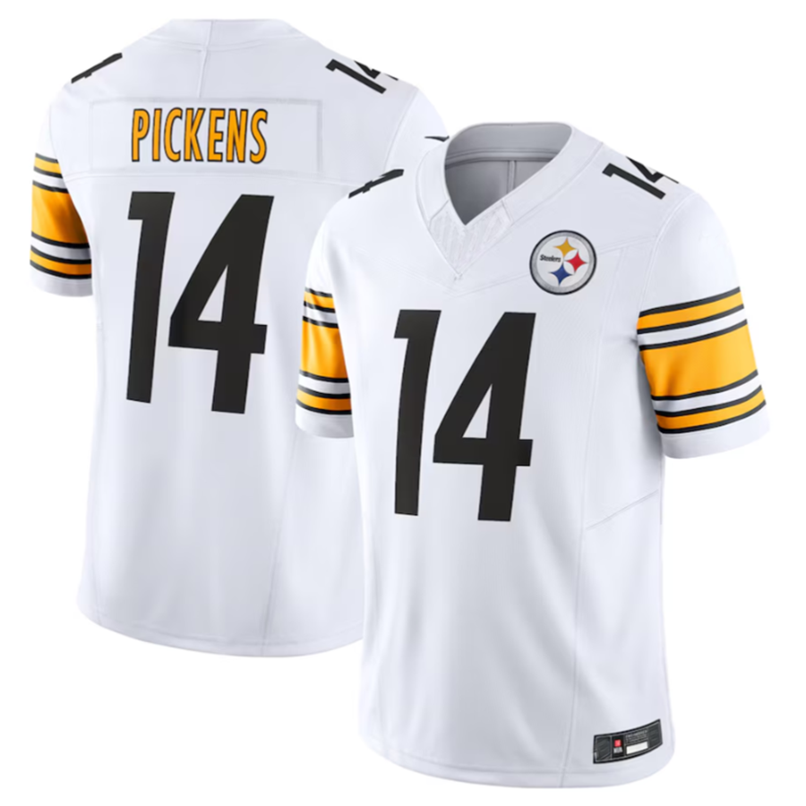 Custom #14 White PIT Football Shirt Top