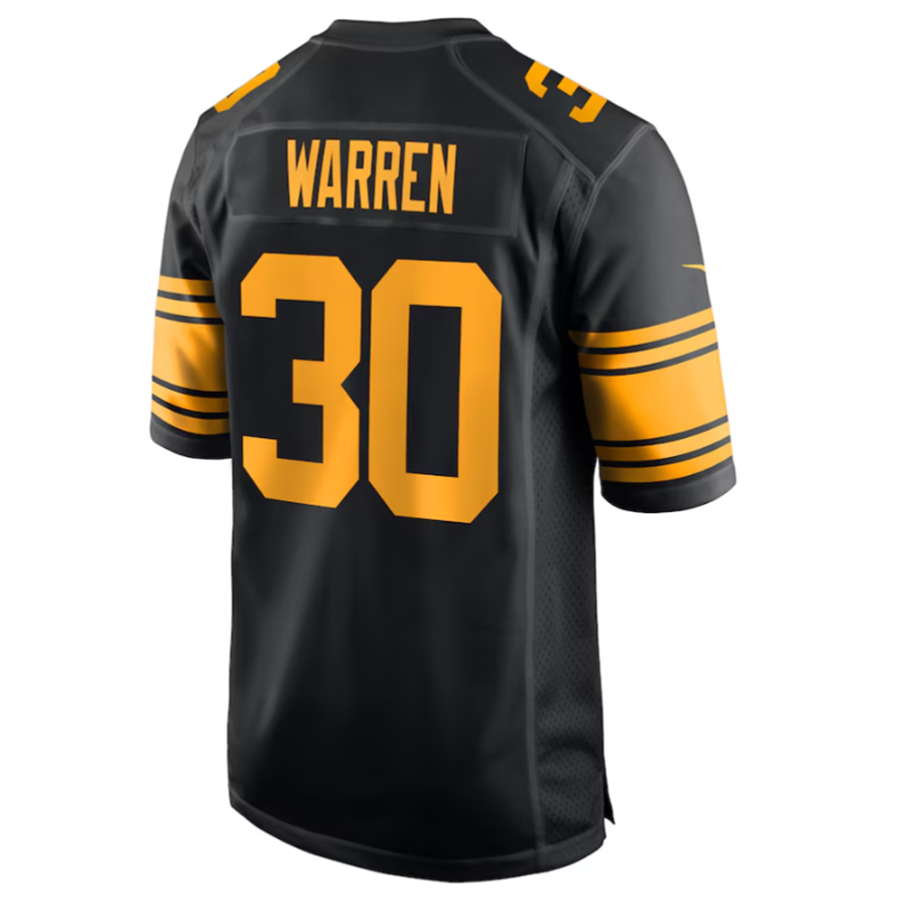 Custom #30 Black PIT Football Shirt Top