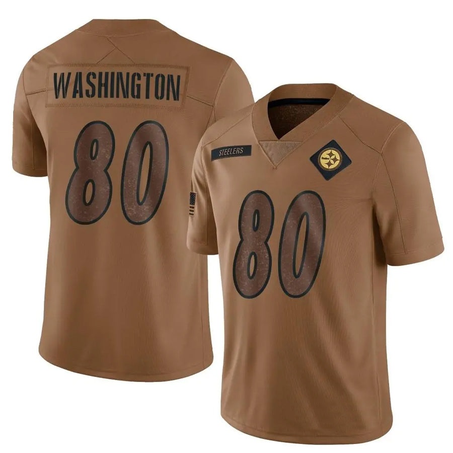 P.Steelers #80 Darnell Washington Player Brown Salute To Service Limited Football Jerseys