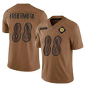 P.Steelers #88 Pat Freiermuth Player Brown Salute To Service Limited Football Jerseys