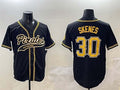Custom #30 Black PIT Baseball Shirt Top