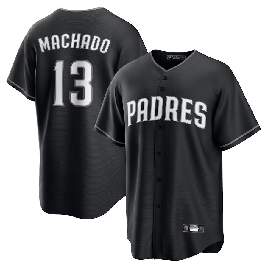 Custom #13 Black SD Baseball Shirt Top