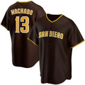 Custom #13 Brown SD Baseball Shirt Top