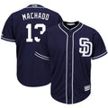 Custom #13 Navy SD Baseball Shirt Top