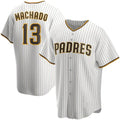 Custom #13 White SD Baseball Shirt Top