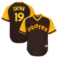 Custom #19 Brown SD Baseball Shirt Top