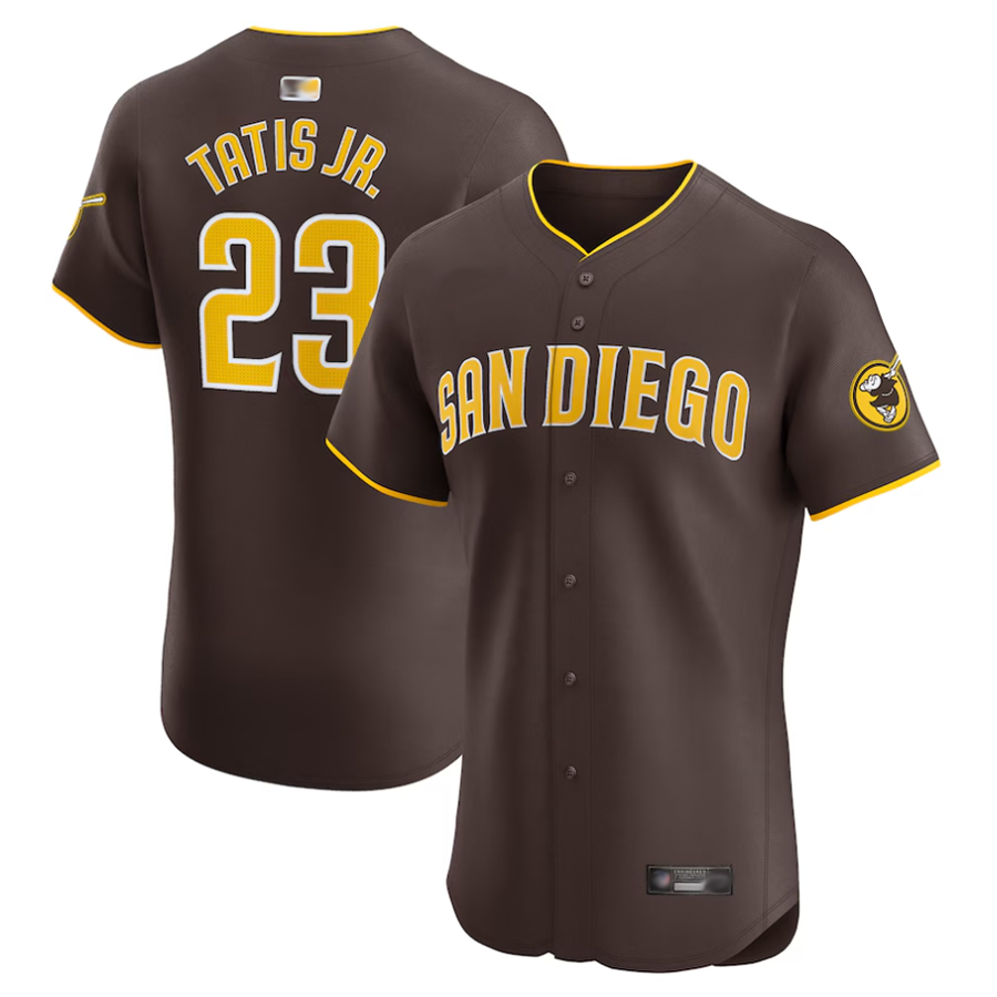 Custom #23 Brown SD Baseball Shirt Top