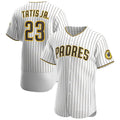 Custom #23 White SD Baseball Shirt Top